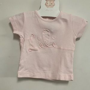 Lili Gaufrette pink ballerina t-shirt